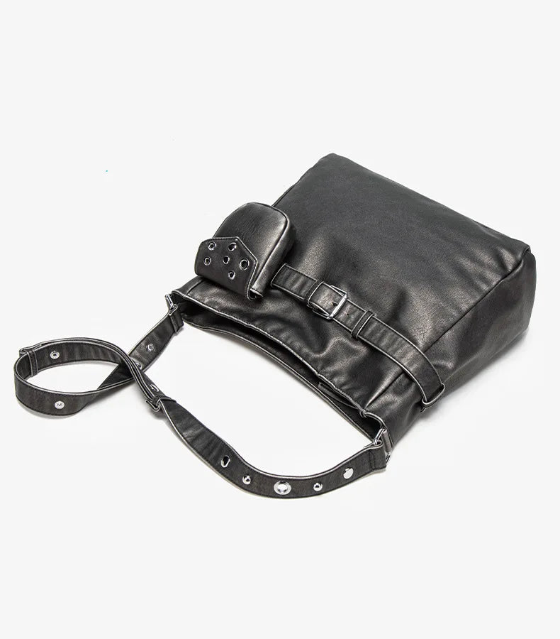 Damen-Schultertasche Vielseitig Geeignet für Alltag in stilvoller Form aus weichem Leder