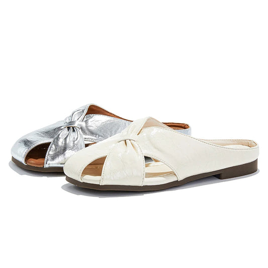 AIYUQI frauen Hausschuhe Geschlossene Zehe 2025, Neue Nicht-slip Slip-on Hausschuhe Für Frauen Große Größe Mode sommer Weibliche Schuhe