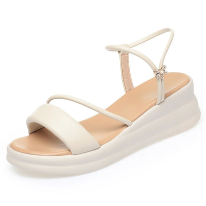 AIYUQI Damen-Sandalen, große Größe, Sommer 2022, neue Keil-Damen-Sandalen, offene Zehen, römische Sandalen