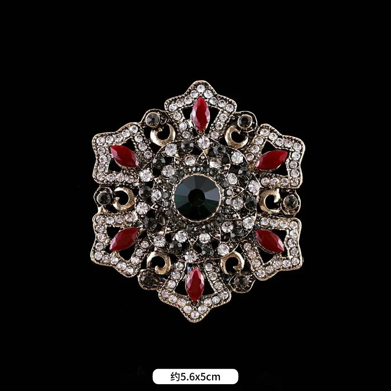 Brosche Metall Barock Vintage Retro Palast Revers Pin Unisex Party
