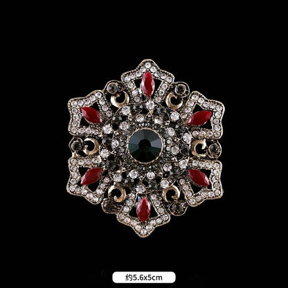 Brosche Metall Barock Vintage Retro Palast Revers Pin Unisex Party