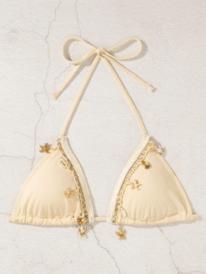 Gestreifter Push-up-Bikini für Damen – Sexy Badeanzug im brasilianischen Stil für Strand und Pool