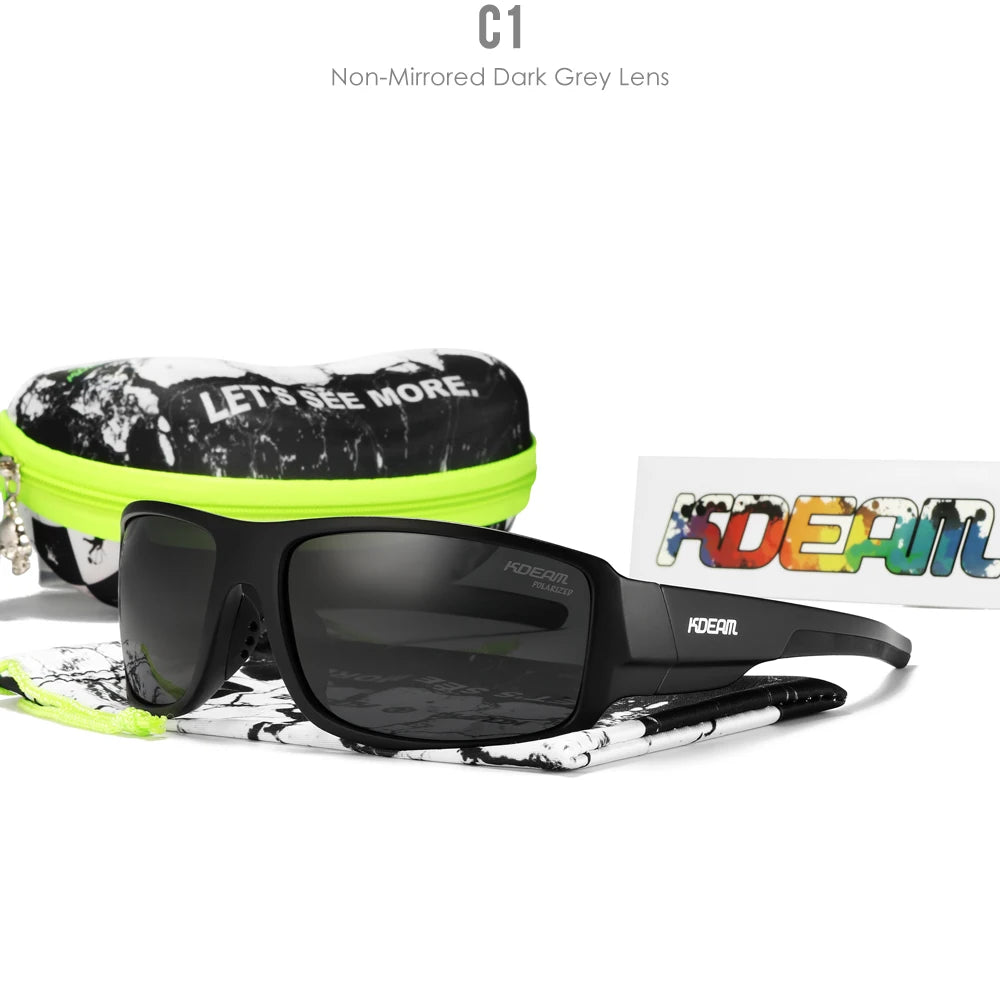 Sonnenbrille Sport polarisiert Cat.3 Druckmuster Rahmen Herren