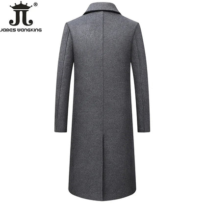 Hochwertiger Wollmantel für Herren – Boutique-Design