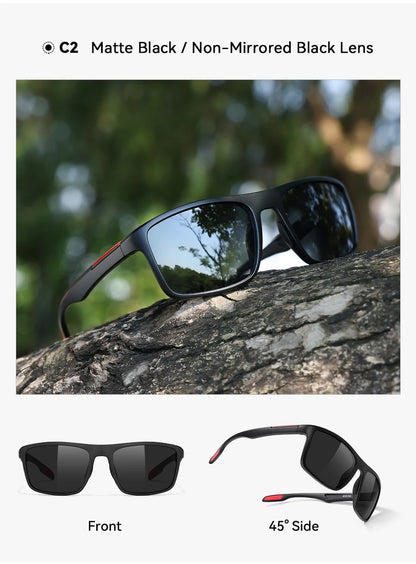 Sonnenbrille übergroß rechteckig polarisiert photochrom 154mm Sport