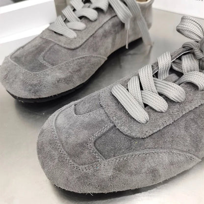 AIYUQI 2025 neue frauen flache schuhe Echt leder retro turnschuhe schuhe frauen Große größe modische Forrest Gump weibliche schuhe
