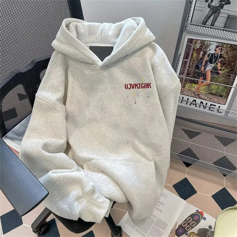 Winter Herren Lustige Graffiti Grafikdruck Hoodies Neu in Hip Hop Mode Kapuzenpullover Damen Y2K Streetwear Pullover Hoody