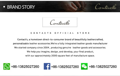 CONTACT'S offizieller Store mit Logo und Social-Media-Kontaktangaben