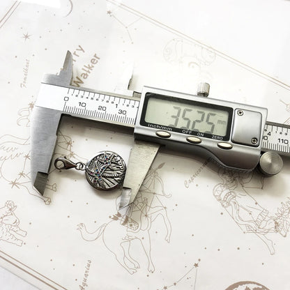 Damen-Charm-Anhaenger Palme tropisch aus Sterlingsilber