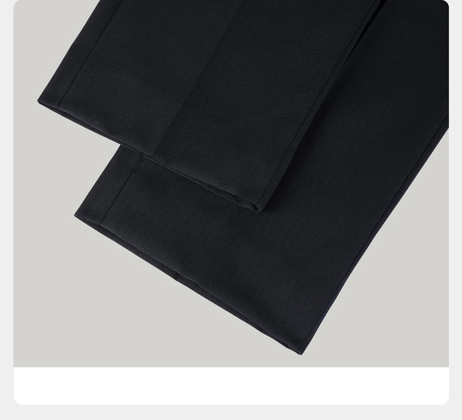 Hochwertiger Herrenanzug aus 50% Wolle: Slim Fit, Tiefblau, Business & Hochzeit, Größe 58-6XL
