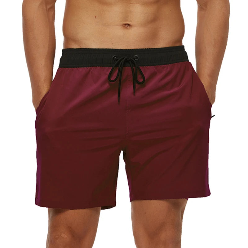 Kurze Herren-Badehose mit atmungsaktivem, verstellbarem Bund – ideal für den Strand