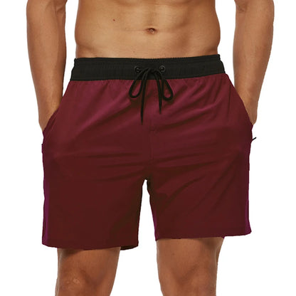 Kurze Herren-Badehose mit atmungsaktivem, verstellbarem Bund – ideal für den Strand