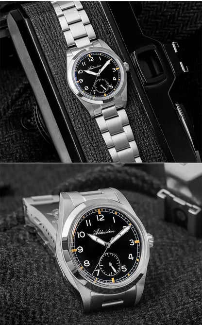 36mm Herren Vintage-Quarzuhr K1 Mineralglas 100m wasserdicht BGW9 C3 Minimalist