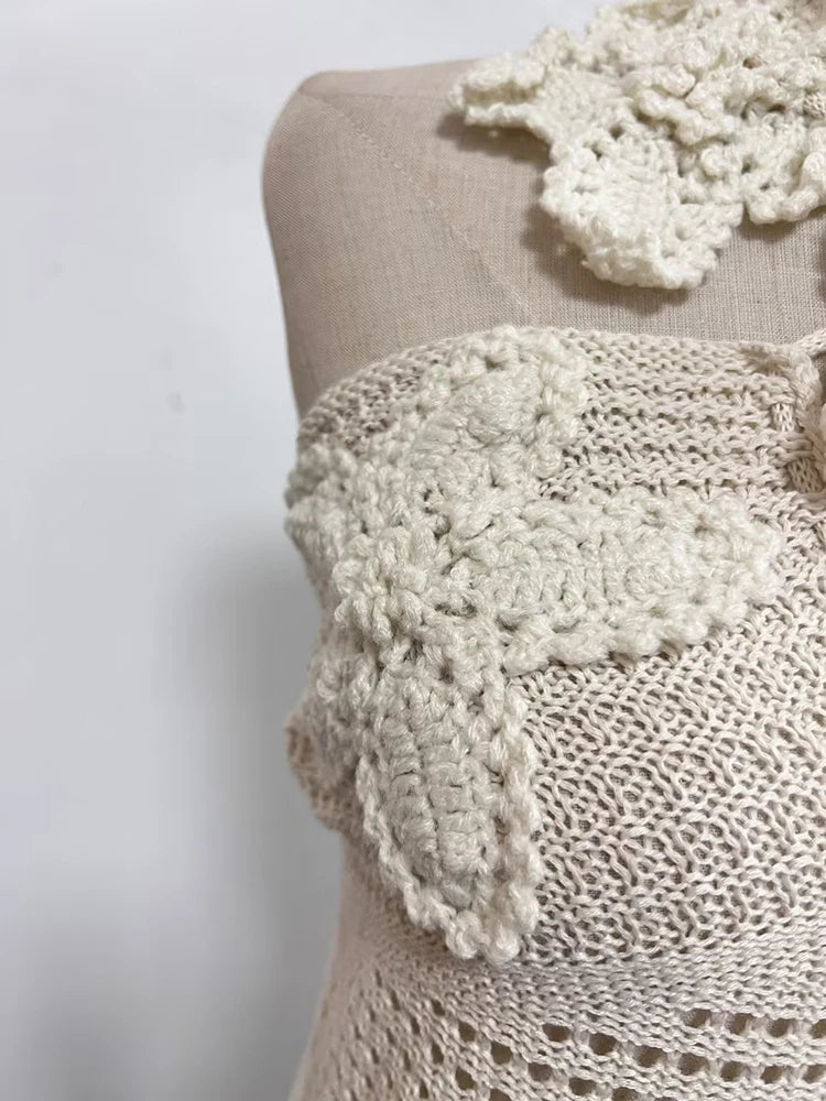 Elegantes Damen-Midikleid mit Rundhalsausschnitt und langen Ärmeln im Patchwork-Design mit Diamantenmuster