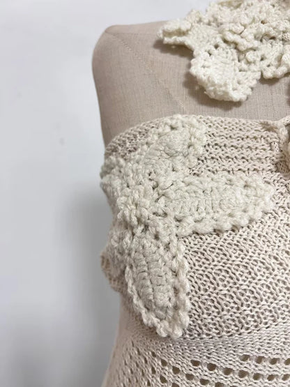 Elegantes Damen-Midikleid mit Rundhalsausschnitt und langen Ärmeln im Patchwork-Design mit Diamantenmuster