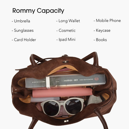 Damen-Schultertasche Aus Natur-Wildleder Mit Langem Henkel | Vielseitig