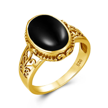 Damen-Ring Mit Citrin Im Ovalschnitt, Art Déco Stil, Geburtsstein Schmuck Aus Silber 925