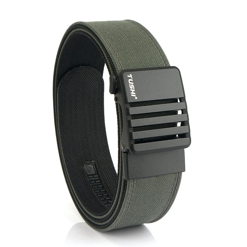 Herren-Taktischer Gürtel aus Nylon mit matte Metall-Schnalle und 43 mm Breite für Alltag und Freizeit
