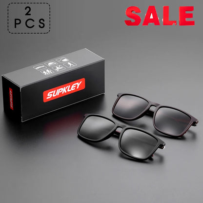 Sonnenbrille Sport quadratisch polarisiert leicht Herren Original-Etui