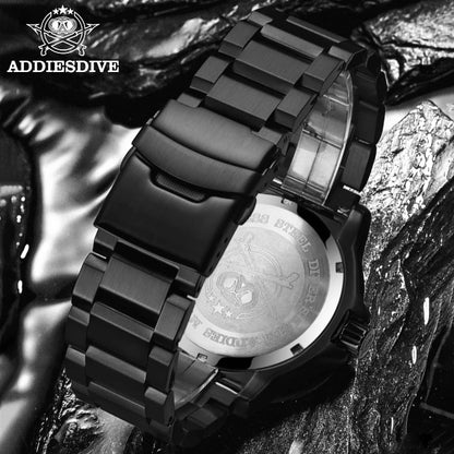 Herren-Sportquarzuhr mit Leuchtzeigern und Nylonarmband