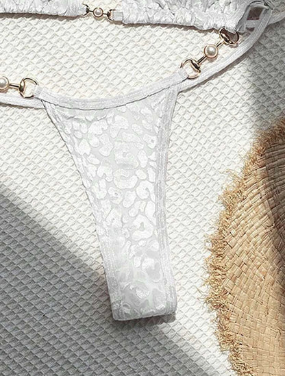 Blumiger, sexy Bikini-Set für Damen – ideal für Strand und Pool