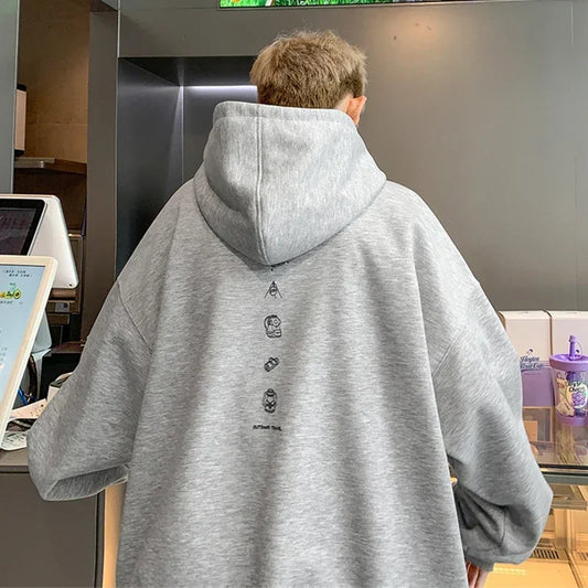 Herbst Cartoon Grafik Druck Hoodies Für Männer Neu in Brief Mit Kapuze Sweatshirts frauen Baumwolle Fleece Y2K Streetwear Hoody Kleidung