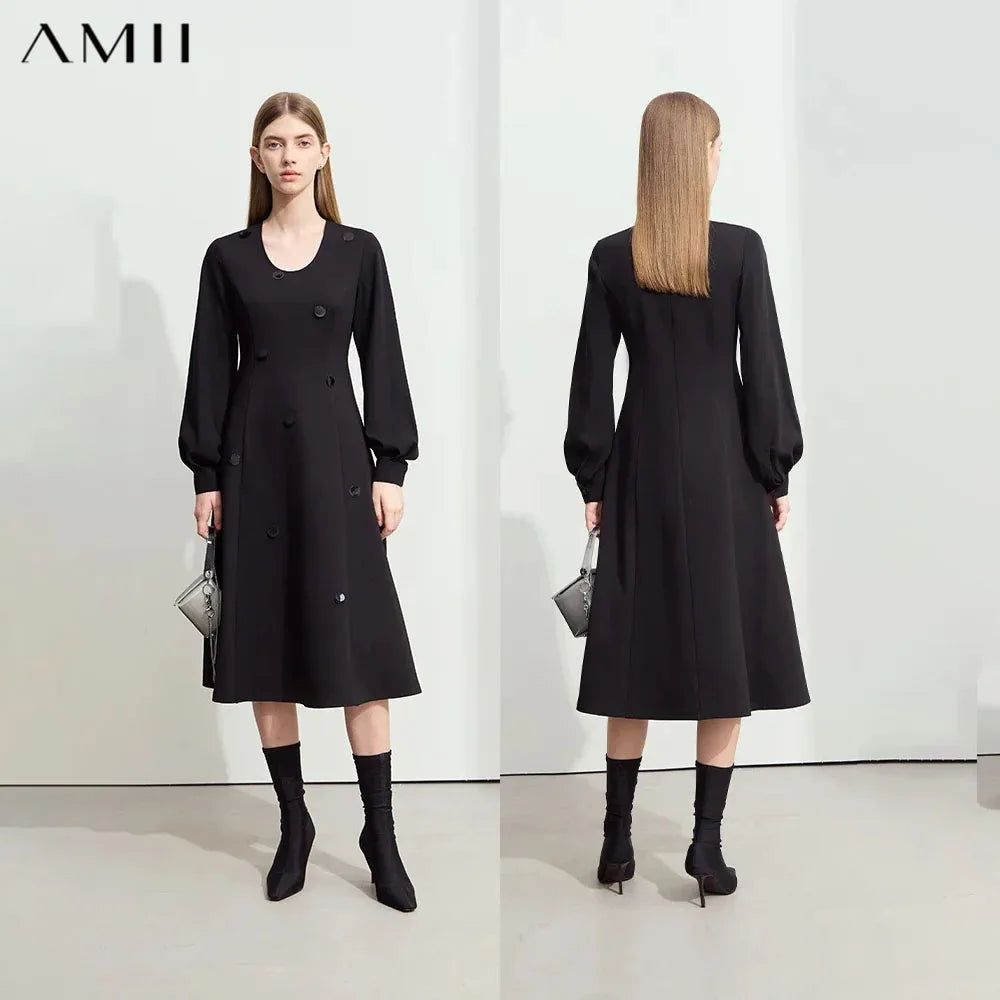 Elegantes Strickkleid Für Damen Minimalistisch Zeitlos