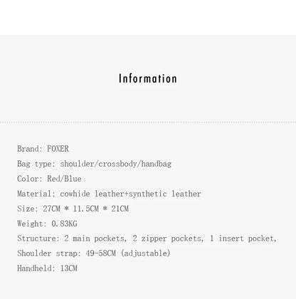 Damen Schultertasche aus Splitleder mit Stickerei im chinesischen Stil