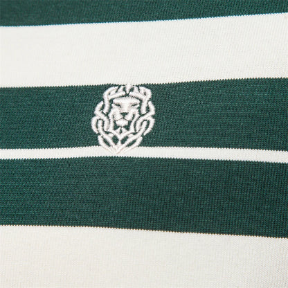 Herren Langarm Polo Shirt aus Baumwolle mit gestreiftem Reißverschluss