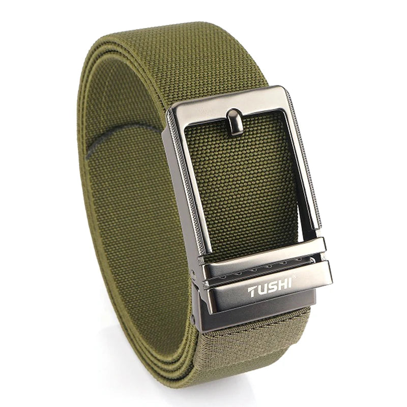 VATLY Herren Stretch-Gürtel 38mm mit Automatik-Schnalle aus Nylon
