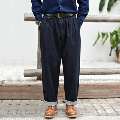 Männer Jeans im Vintage-Stil mit weitem Bein für den Sommer