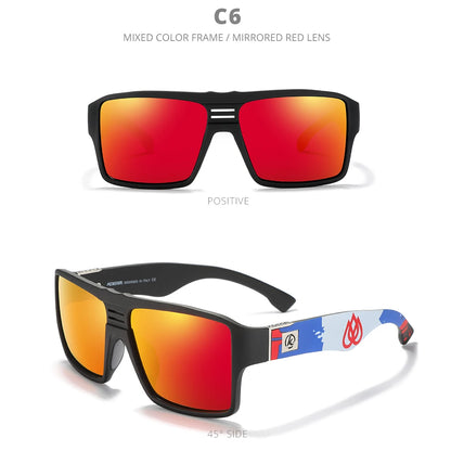 Sonnenbrille quadratisch polarisiert Keyhole-Brücke 6-Basis beschichtet Herren