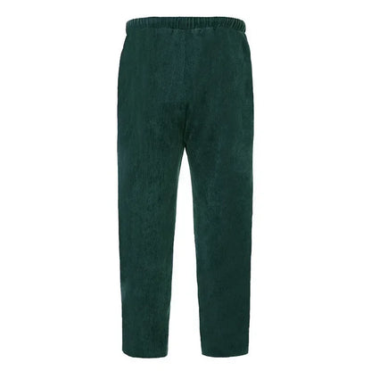 Leichte Herren-Eis-Seidenhose mit elastischem Bund – lockere, gerade Freizeithose für Sport und Alltag