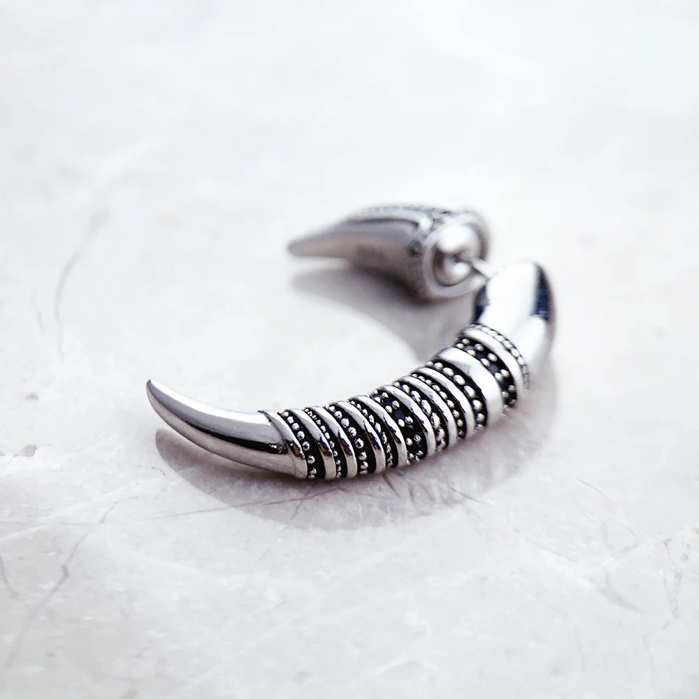Damen-Ohrringe Klaue Vintage aus Sterlingsilber