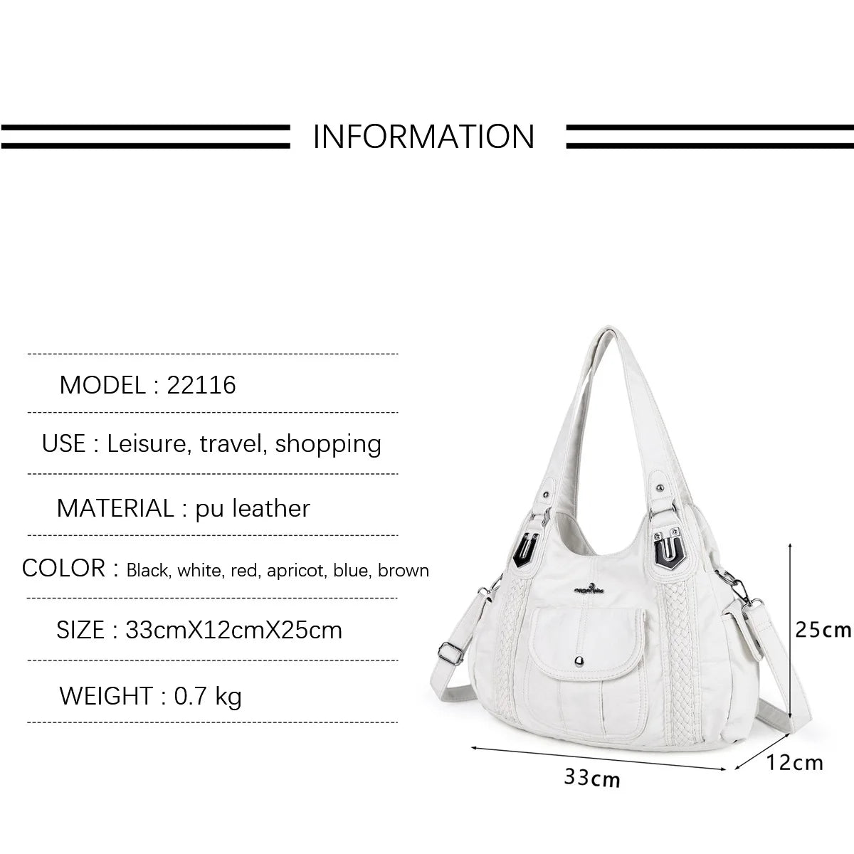 Modische Damen-Handtasche Stilvoll Elegant Vielseitig Kombinierbar Mit Großem Fassungsvermögen