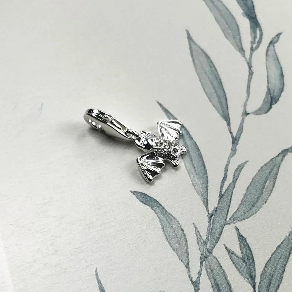 Damen-Charm-Anhänger Fledermaus süß II aus Sterlingsilber