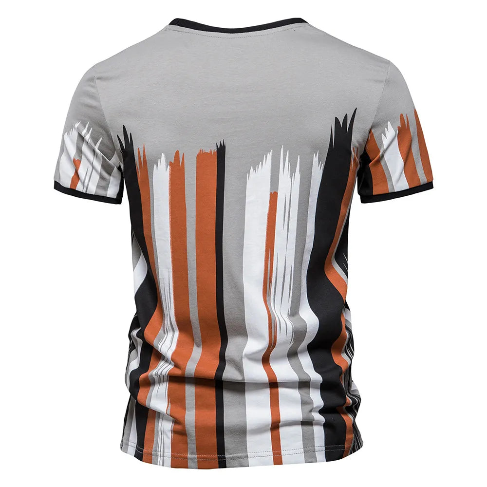 Herren T-Shirt aus Baumwolle mit Print im lässigen Streetwear-Stil