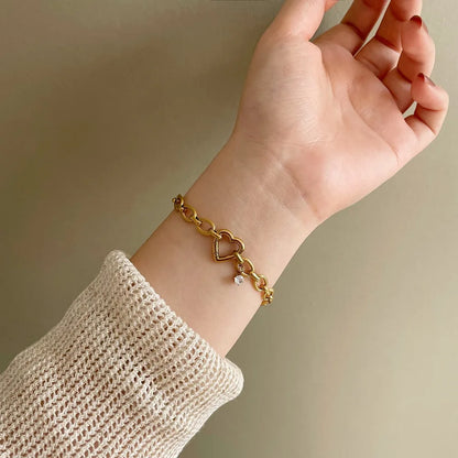 Edelstahl Neue Stil Kette Chic Mode Armband Armreif Wasserdicht Eingetroffen PVD Überzogene Handgelenk Schmuck für Frauen
