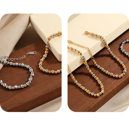 Damen-Armband Perlen zweifarbig