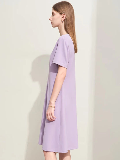 Elegantes V-Ausschnitt Strickkleid Für Damen Elastisch Schlank Und Bequem