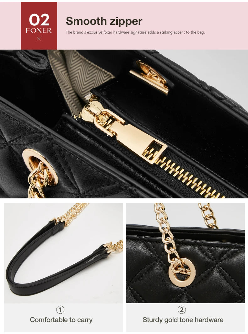 Damen Schultertasche aus PU-Leder Großes Fassungsvermögen Luxus Design