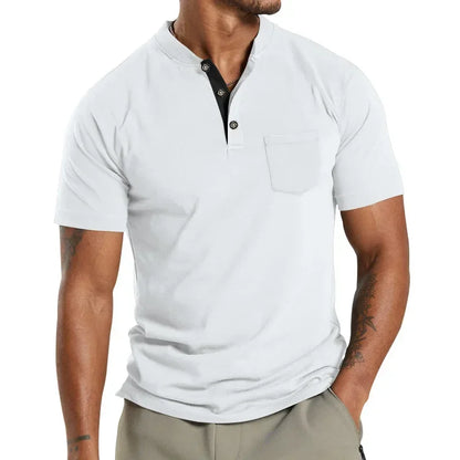 Herren Kurzarm-Poloshirt mit Knopfleiste und Reverskragen – ideal für den Sommer