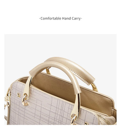 Damen Schultertasche aus Split-Leder mit Luxus-Design Crossbody