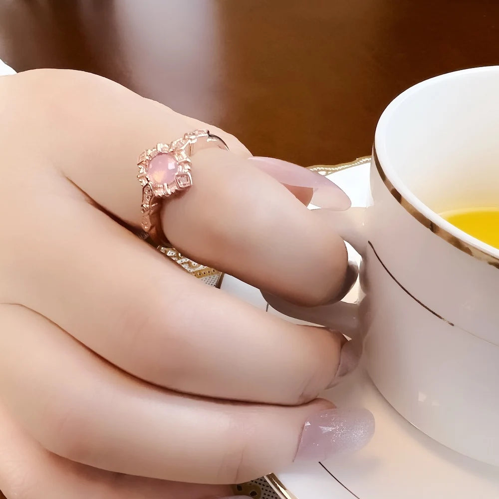 Damen-Ring moderne Liebe Vintage aus Sterlingsilber