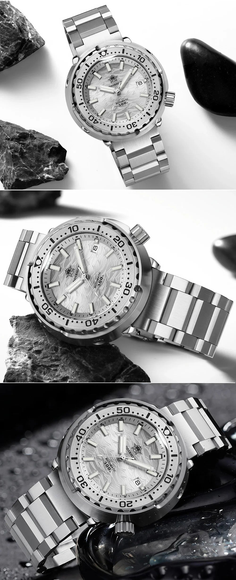 Herren-Taucheruhr mit 300 m Wasserdichtigkeit und NH35A-Automatikwerk