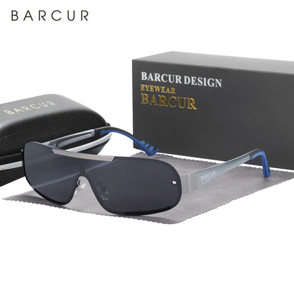 Sonnenbrille Pilot Al-Mg schmal polarisiert UV400 Sport Herren
