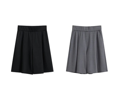 Damen Shorts im Minimalismus-Stil mit elastischer Taille für den Sommer
