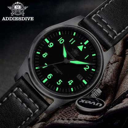 Herren-Taucheruhr mit C3-Leuchtmasse und NH35A-Automatikwerk