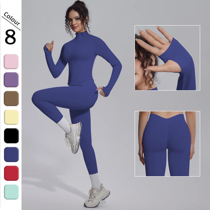 Hamidou Nahtloses Yoga Set Damen Schnelltrocknend