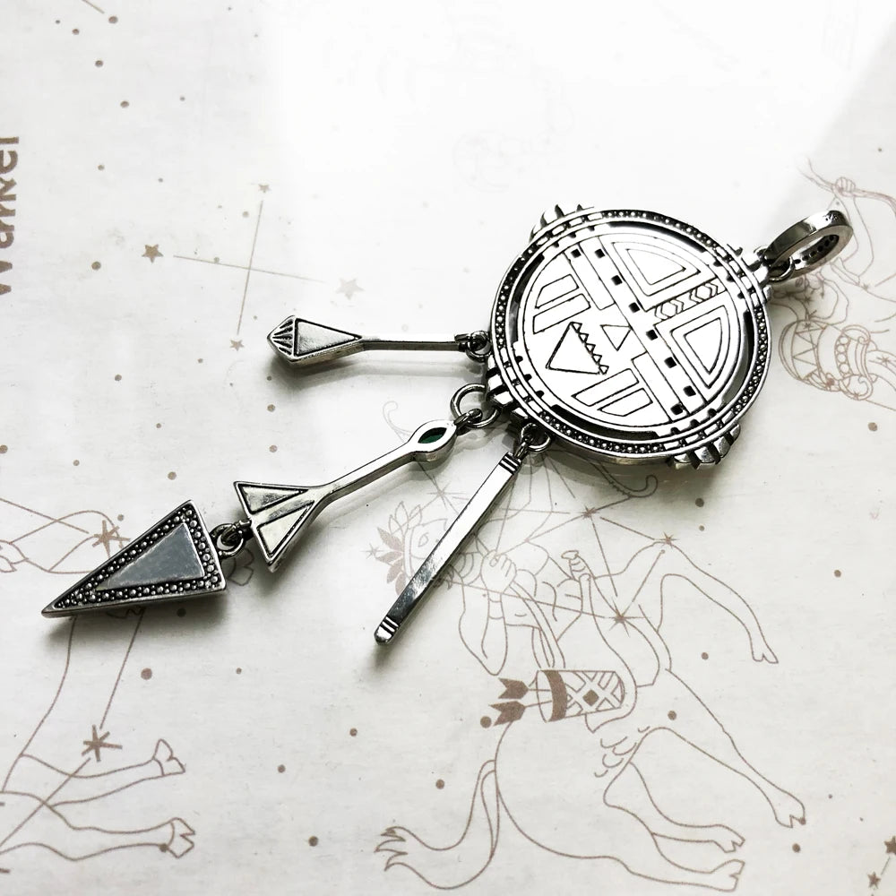 Damen-Charm-Anhänger Amulett magisch Natur Glück aus Sterlingsilber